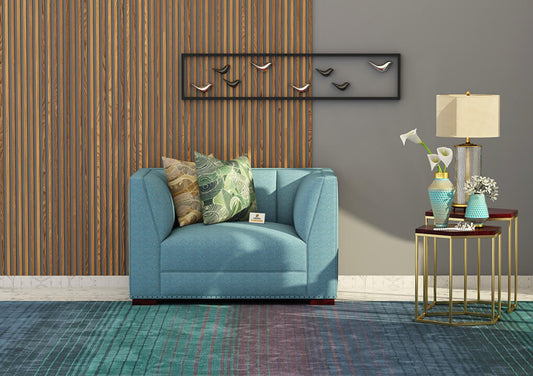 Belrose Fabric 1 Seater Sofa - Urbnfurnish