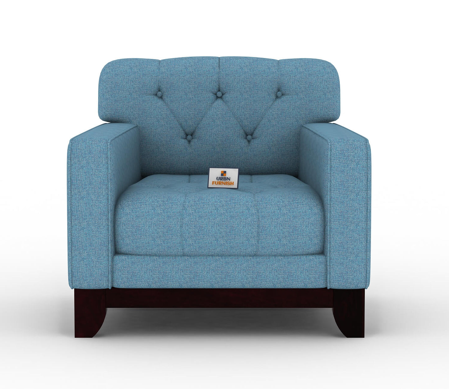 Bells Fabric 1 Seater Sofa - Urbnfurnish