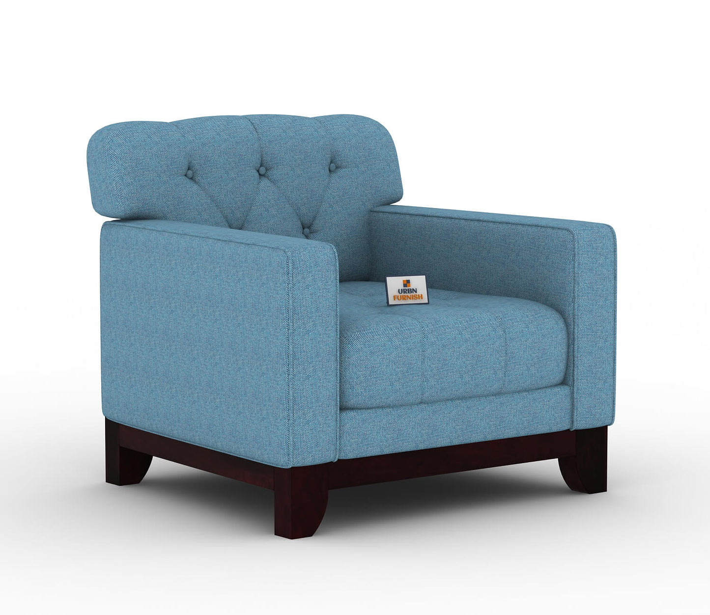 Bells Fabric 1 Seater Sofa - Urbnfurnish