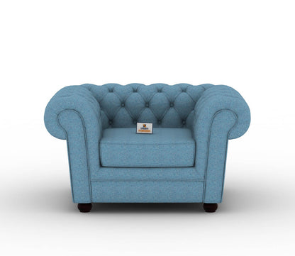 Eva Fabric 1 Seater Sofa - Urbnfurnish