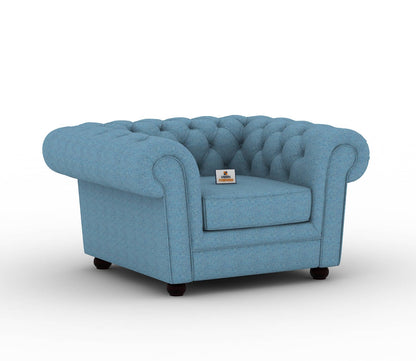 Eva Fabric 1 Seater Sofa - Urbnfurnish