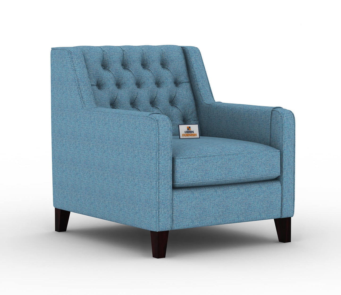 Dakota Fabric 1 Seater Sofa - Urbnfurnish