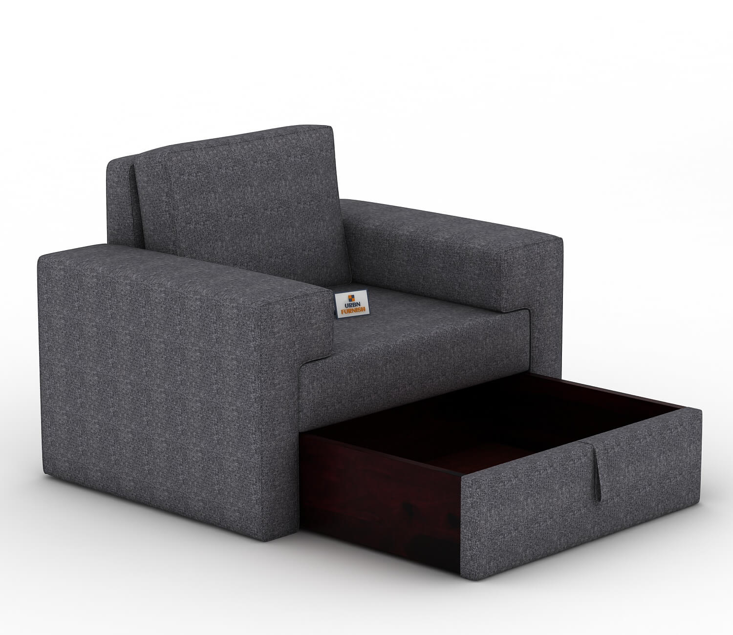 Mangata Fabric 1 Seater Sofa - Urbnfurnish