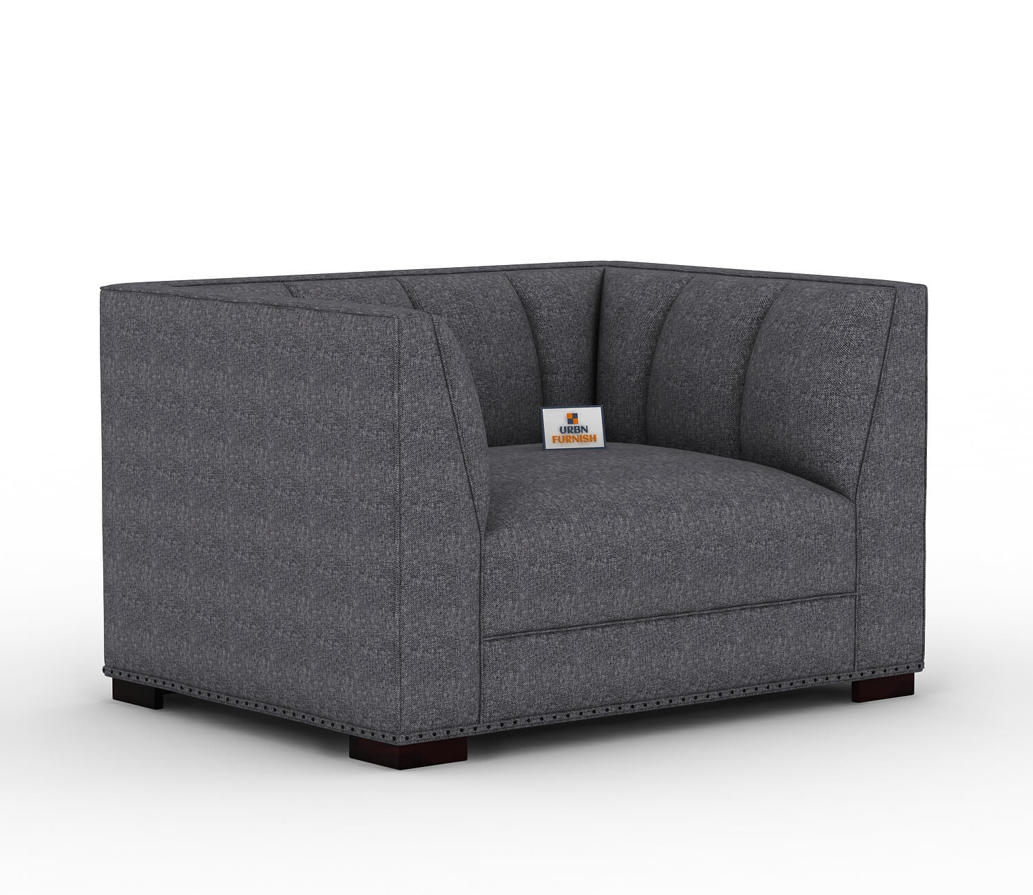 Belrose Fabric 1 Seater Sofa - Urbnfurnish