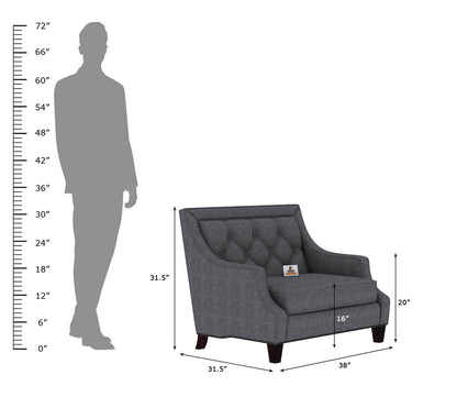 Merella Fabric 1 Seater Sofa - Urbnfurnish