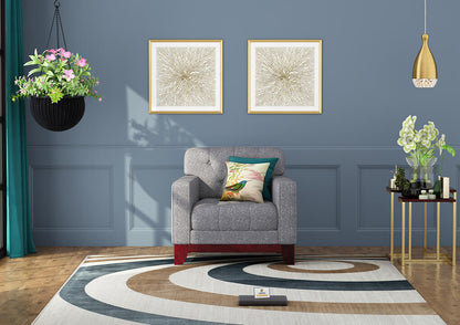 Bells Fabric 1 Seater Sofa - Urbnfurnish