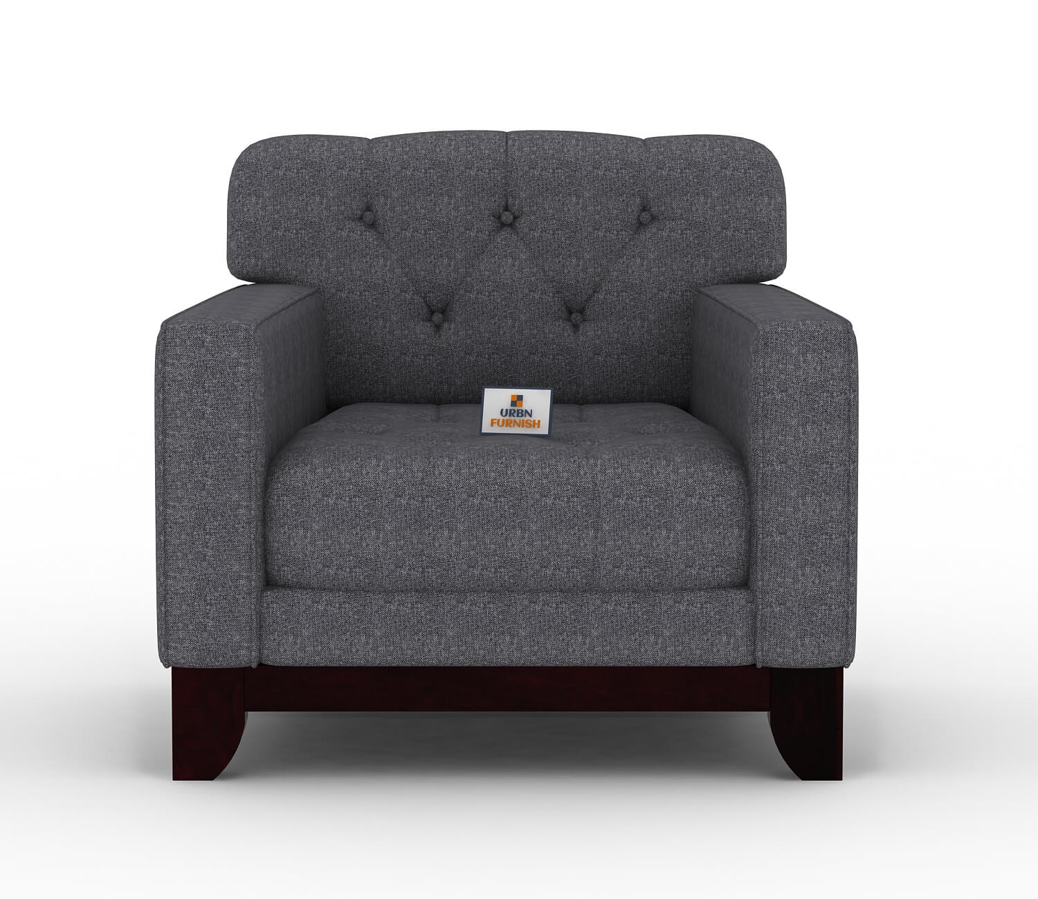 Bells Fabric 1 Seater Sofa - Urbnfurnish