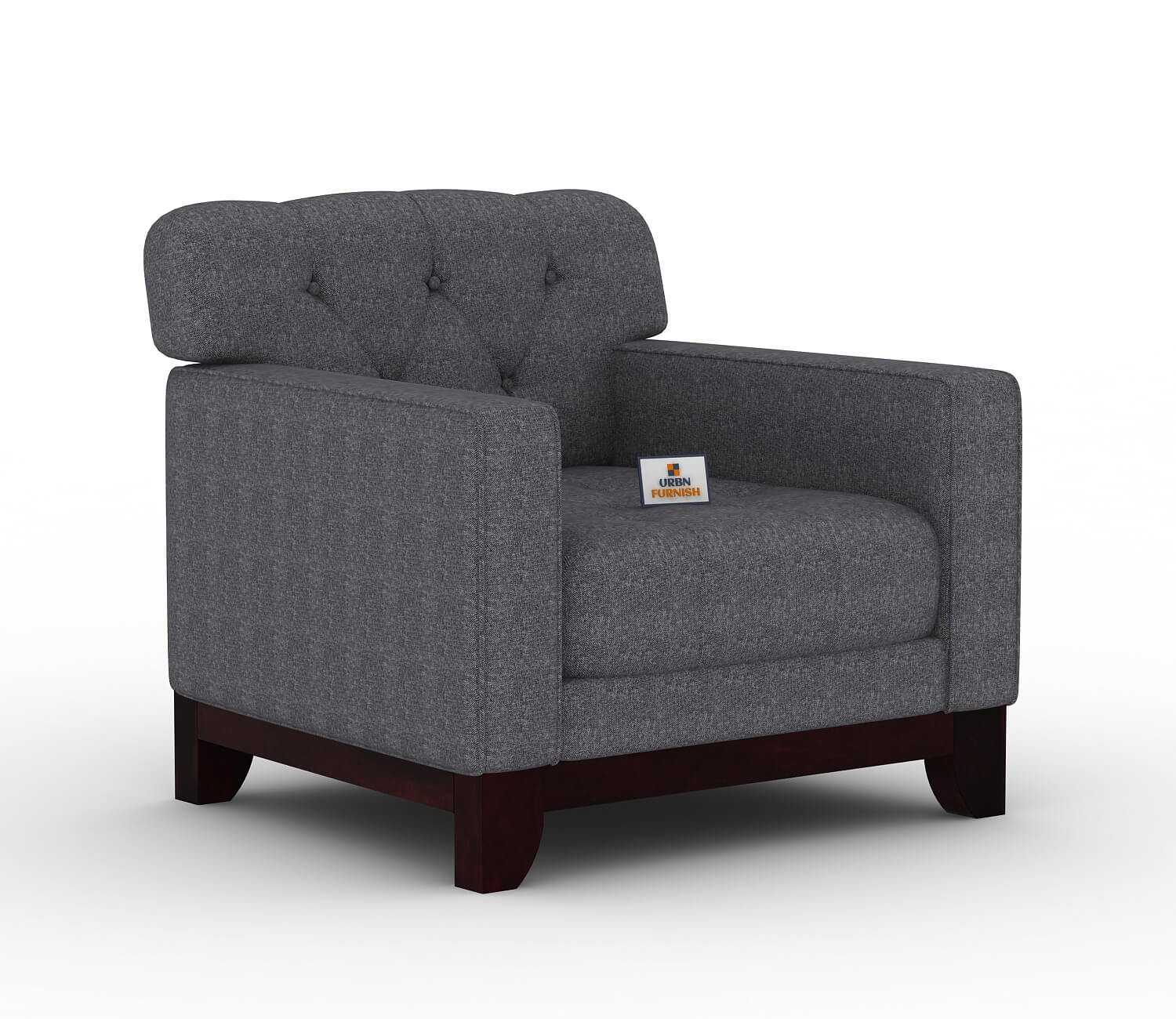 Bells Fabric 1 Seater Sofa - Urbnfurnish