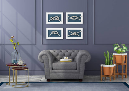 Eva Fabric 1 Seater Sofa - Urbnfurnish