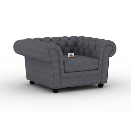 Eva Fabric 1 Seater Sofa - Urbnfurnish