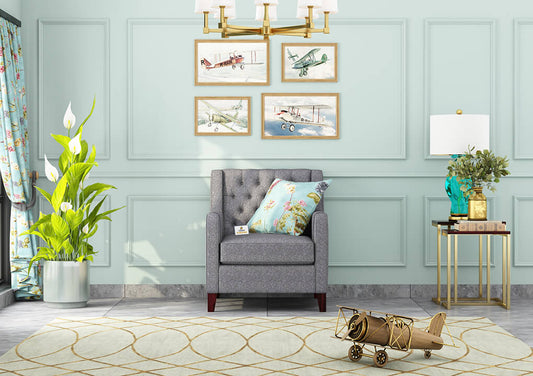 Dakota Fabric 1 Seater Sofa - Urbnfurnish