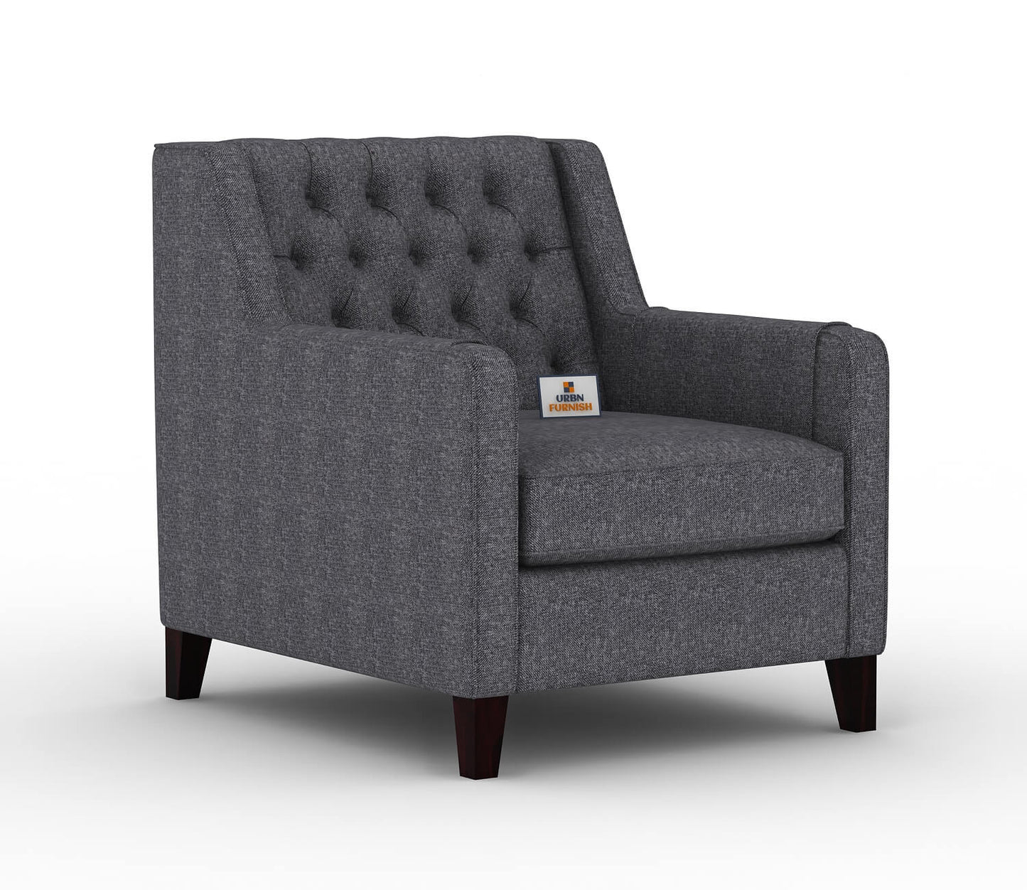 Dakota Fabric 1 Seater Sofa - Urbnfurnish