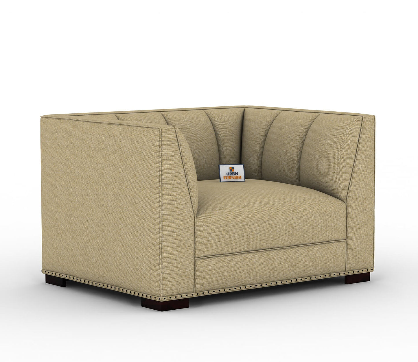 Belrose Fabric 1 Seater Sofa - Urbnfurnish