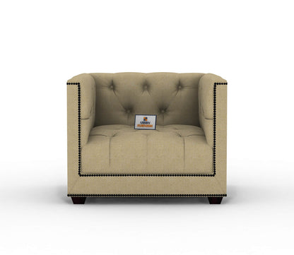 Ollie Fabric 1 Seater Sofa - Urbnfurnish