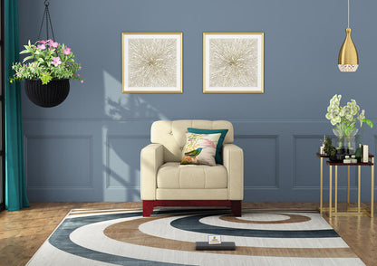 Bells Fabric 1 Seater Sofa - Urbnfurnish