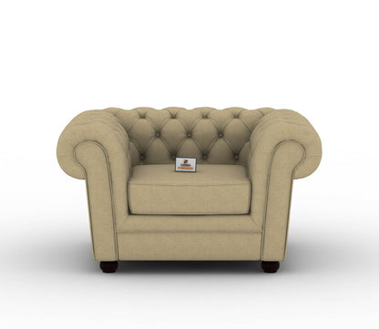 Eva Fabric 1 Seater Sofa - Urbnfurnish