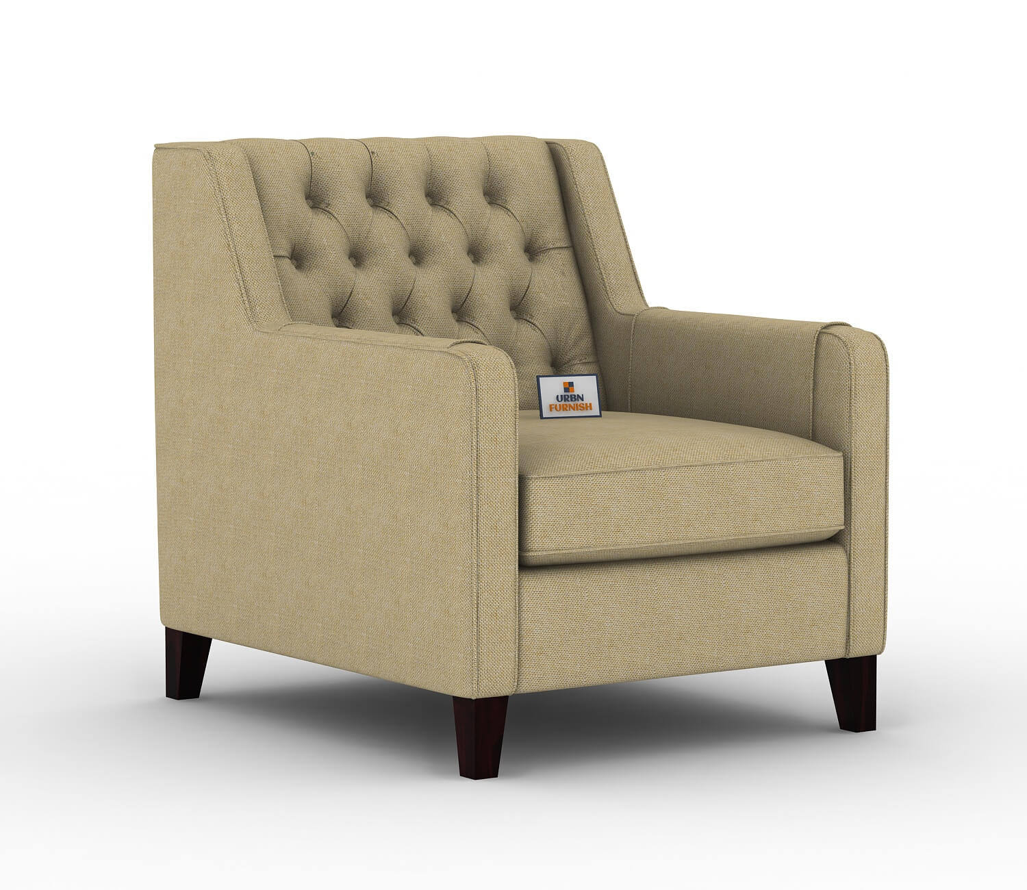 Dakota Fabric 1 Seater Sofa - Urbnfurnish