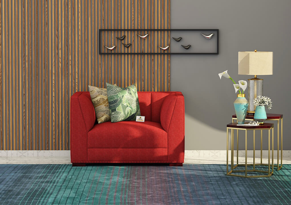 Belrose Fabric 1 Seater Sofa - Urbnfurnish