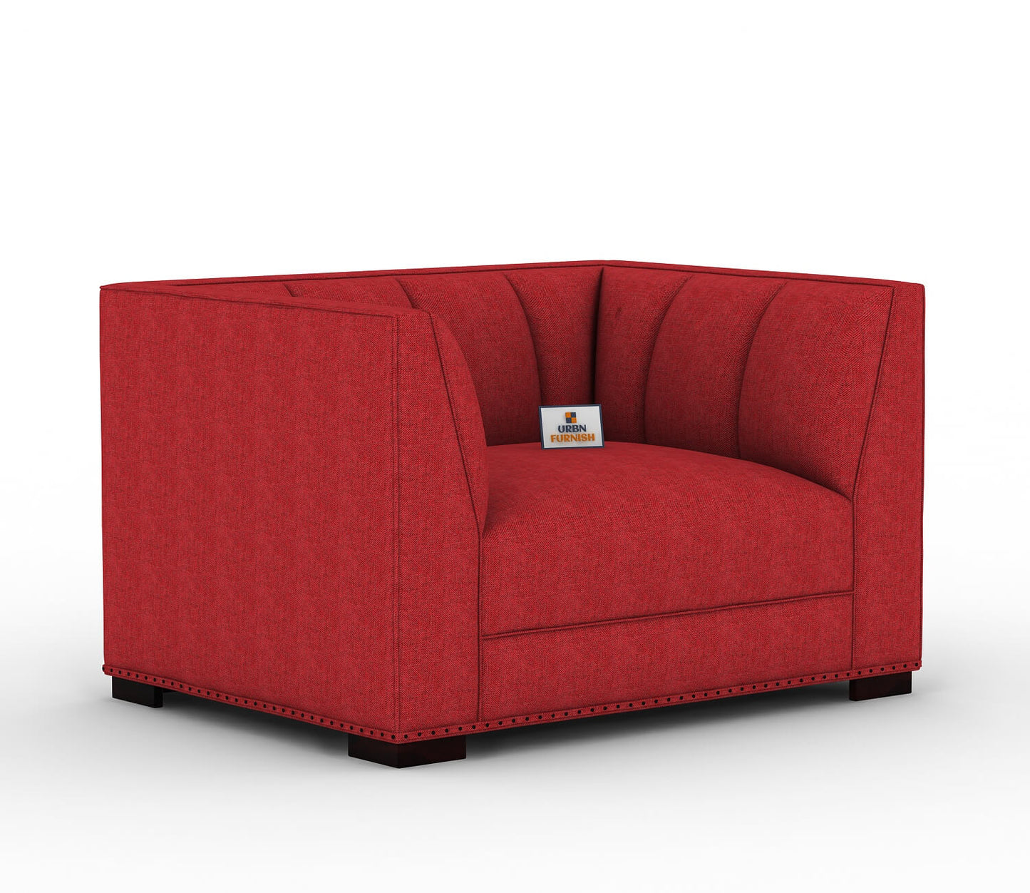 Belrose Fabric 1 Seater Sofa - Urbnfurnish