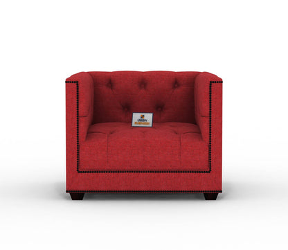 Ollie Fabric 1 Seater Sofa - Urbnfurnish