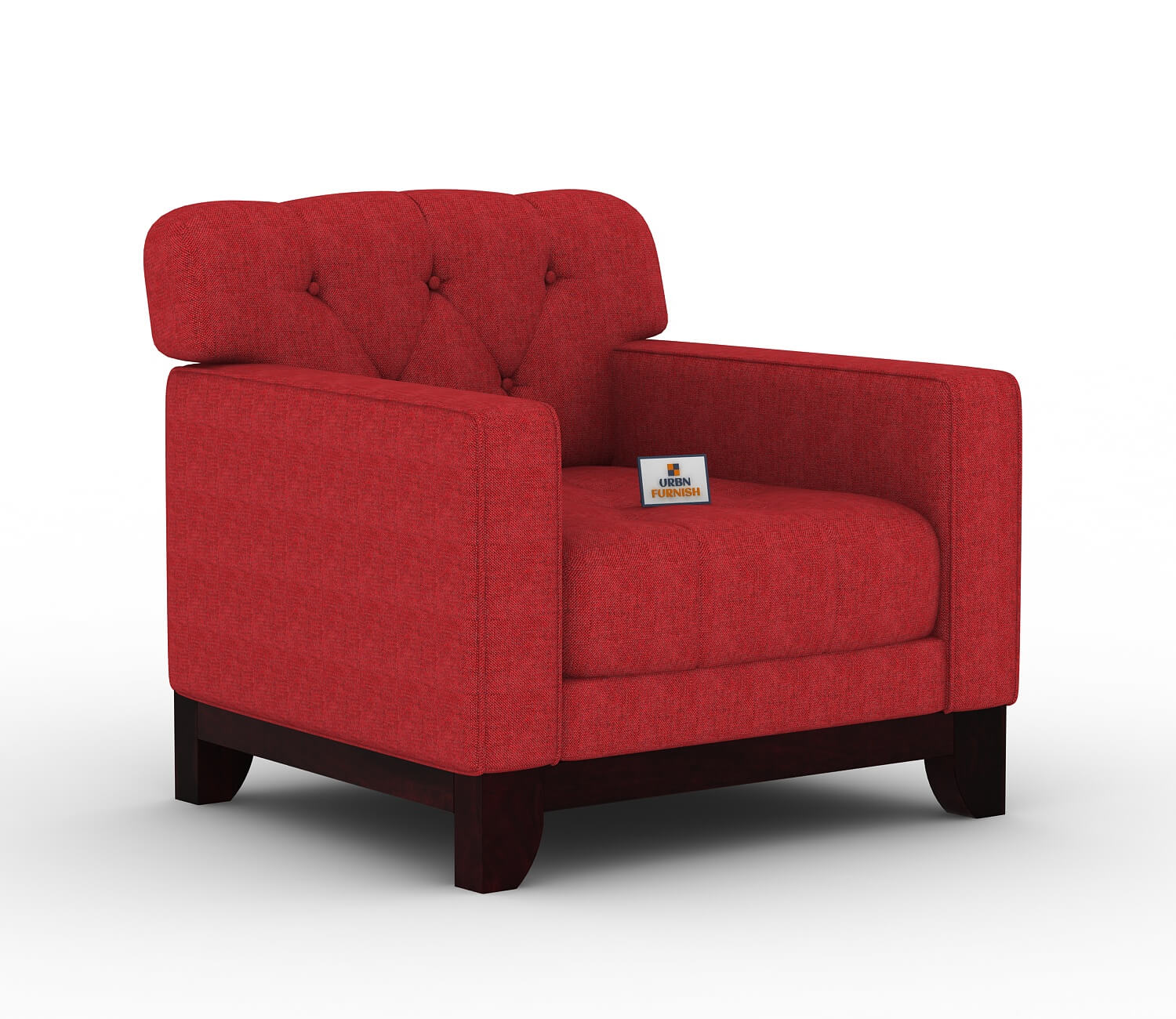 Bells Fabric 1 Seater Sofa - Urbnfurnish