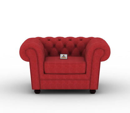 Eva Fabric 1 Seater Sofa - Urbnfurnish