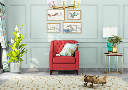 Dakota Fabric 1 Seater Sofa - Urbnfurnish