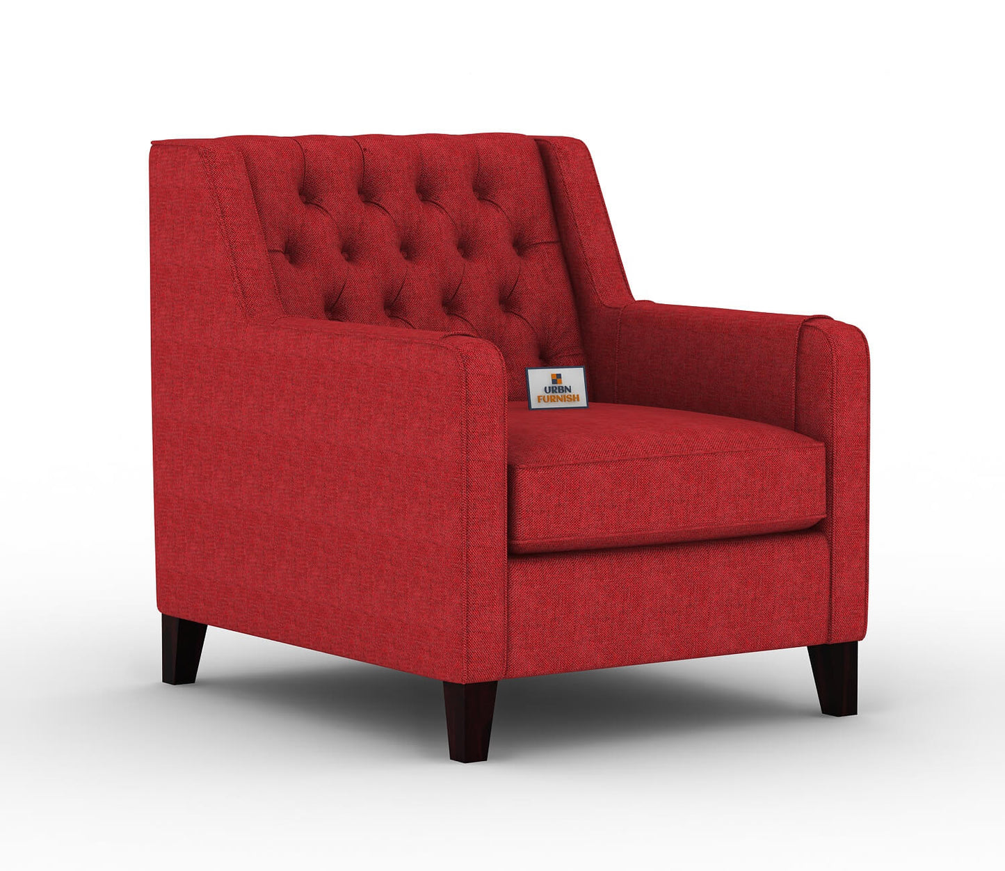 Dakota Fabric 1 Seater Sofa - Urbnfurnish