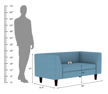 Forelsket Fabric 2 Seater Sofa - Urbnfurnish