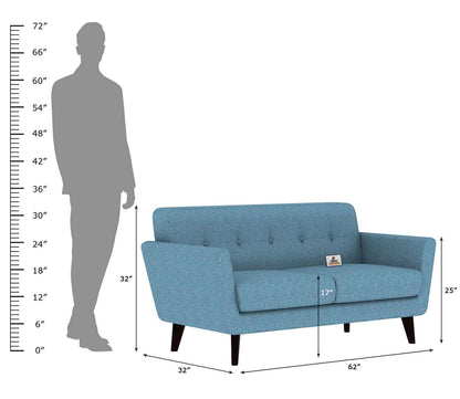 Tivoli Fabric 2 Seater Sofa - Urbnfurnish