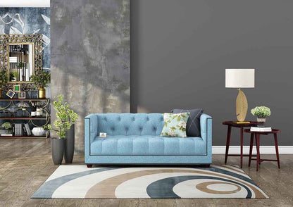 Ollie Fabric 2 Seater Sofa - Urbnfurnish