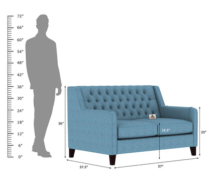 Dakota Fabric 2 Seater Sofa - Urbnfurnish