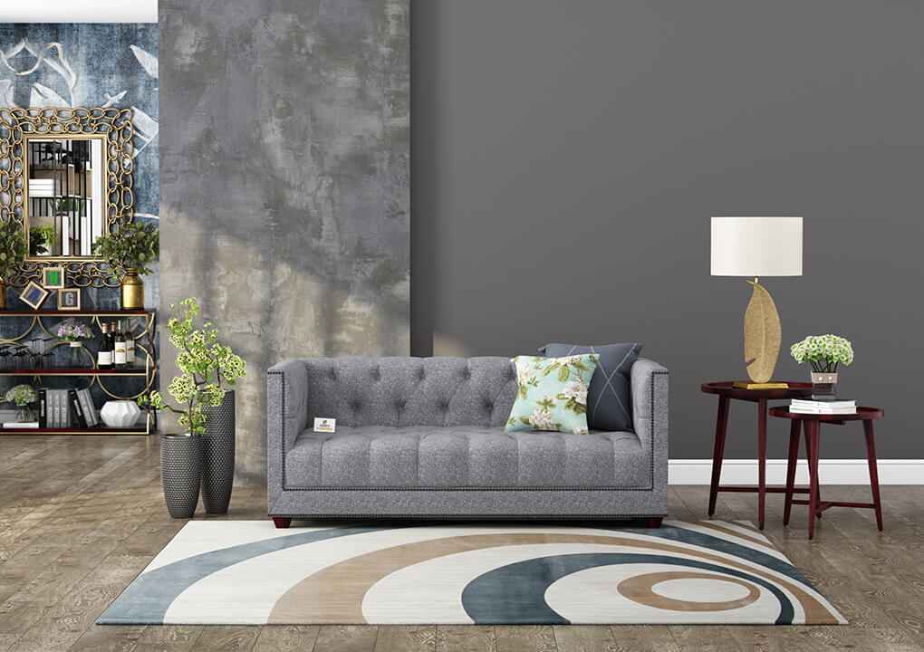 Ollie Fabric 2 Seater Sofa - Urbnfurnish