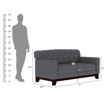 Bells Fabric 2 Seater Sofa - Urbnfurnish