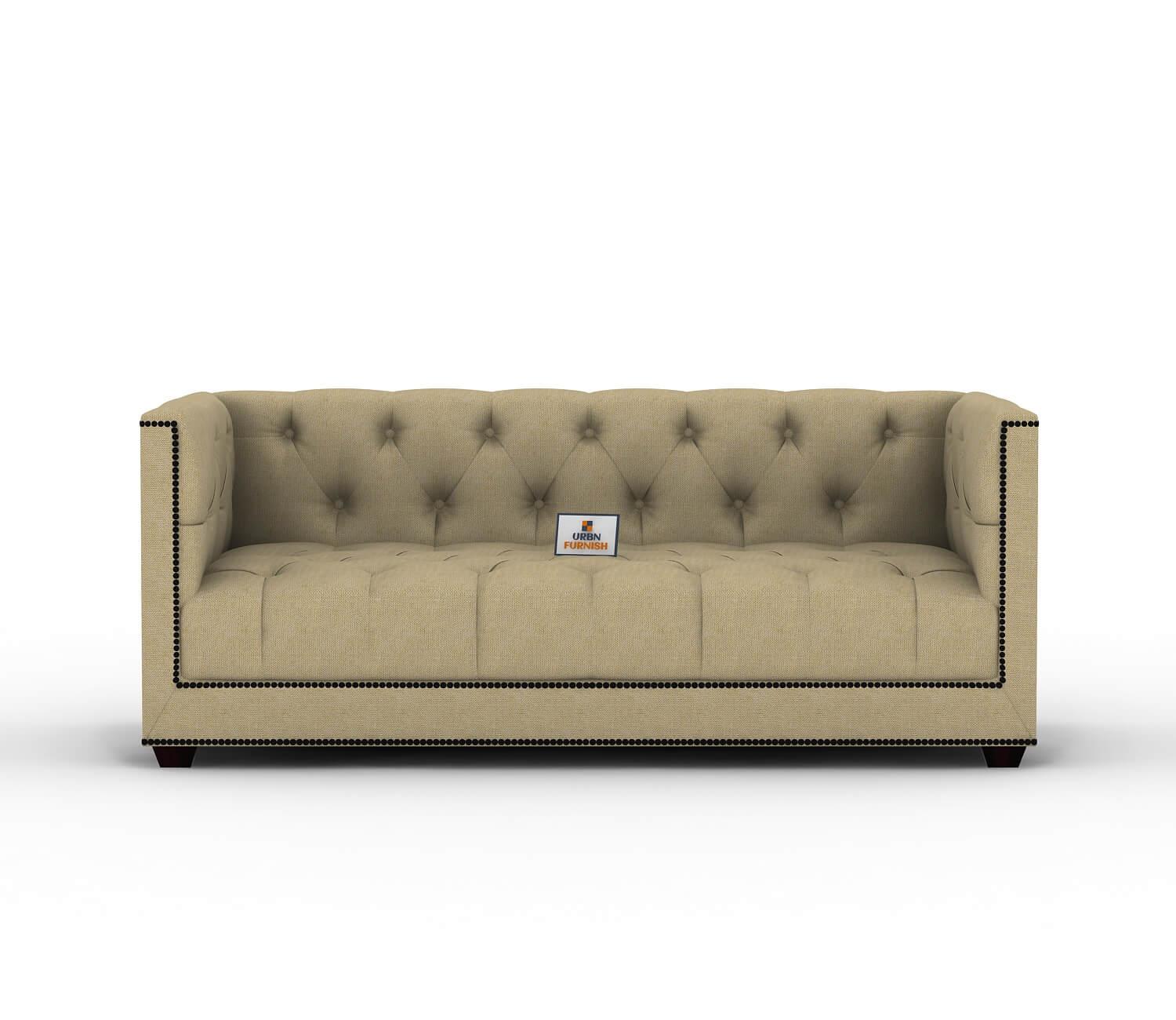 Ollie Fabric 2 Seater Sofa - Urbnfurnish