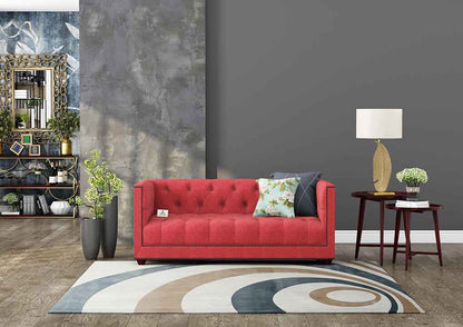 Ollie Fabric 2 Seater Sofa - Urbnfurnish
