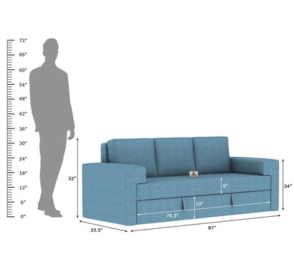 Mangata Fabric 3 Seater Sofa - Urbnfurnish