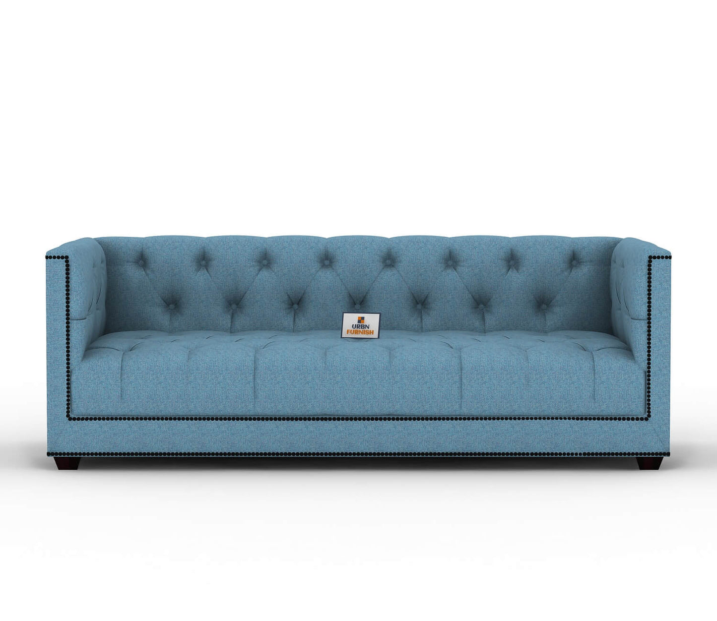 Ollie Fabric 3 Seater Sofa - Urbnfurnish