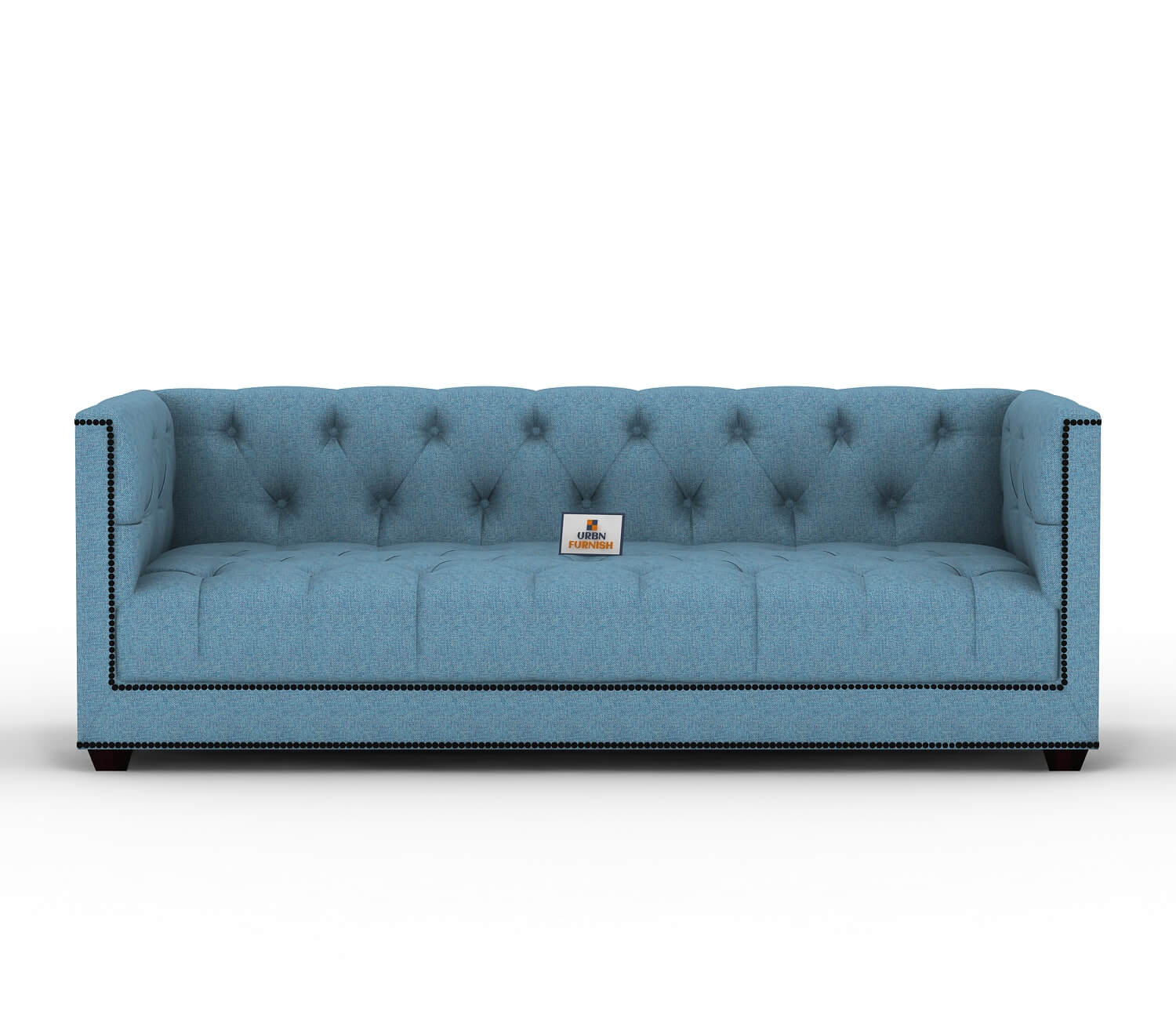 Ollie Fabric 3 Seater Sofa - Urbnfurnish