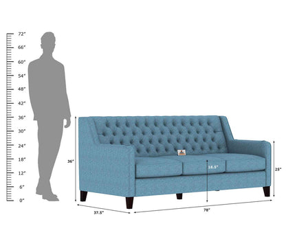 Dakota Fabric 3 Seater Sofa - Urbnfurnish