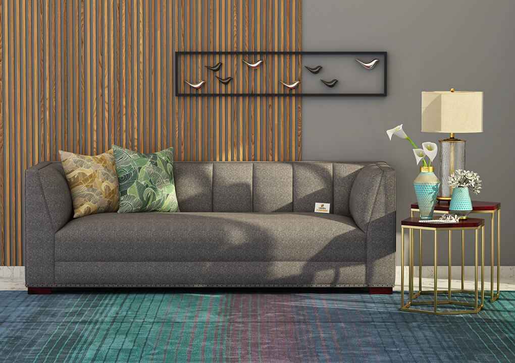 Belrose Fabric 3 Seater Sofa - Urbnfurnish