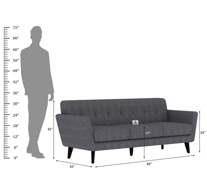 Tivoli Fabric 3 Seater Sofa - Urbnfurnish