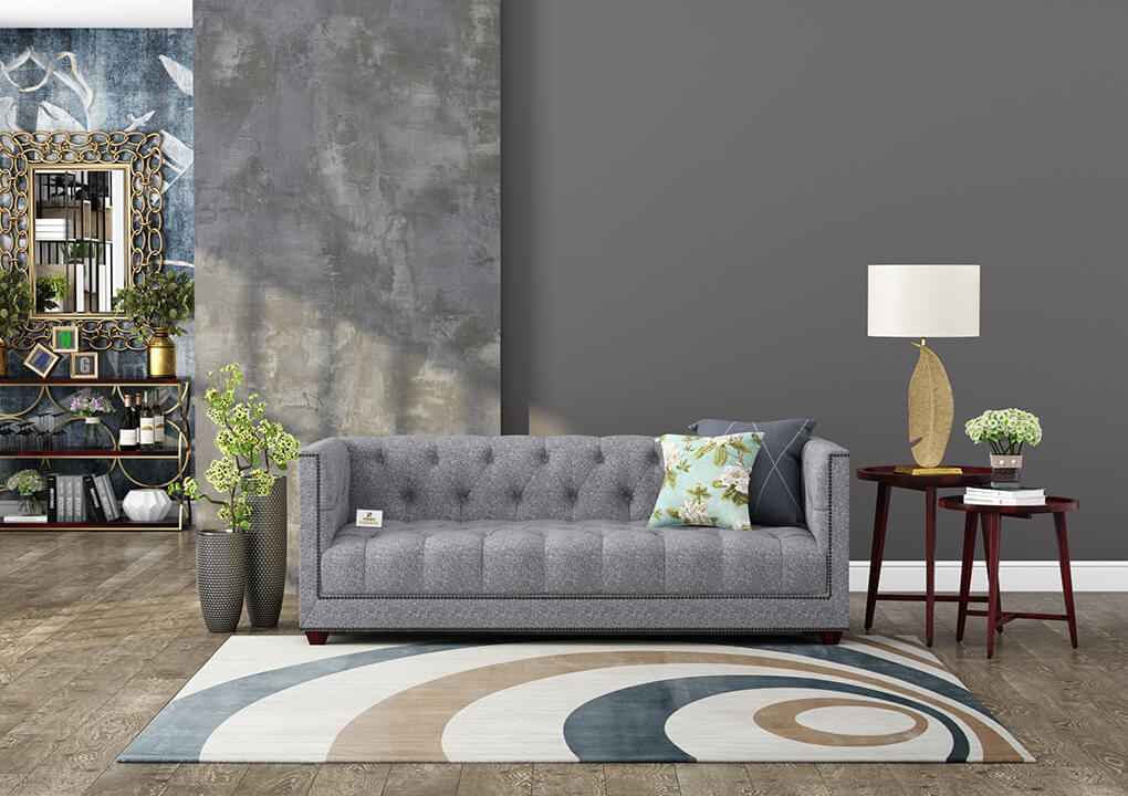 Ollie Fabric 3 Seater Sofa - Urbnfurnish