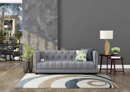 Ollie Fabric 3 Seater Sofa - Urbnfurnish