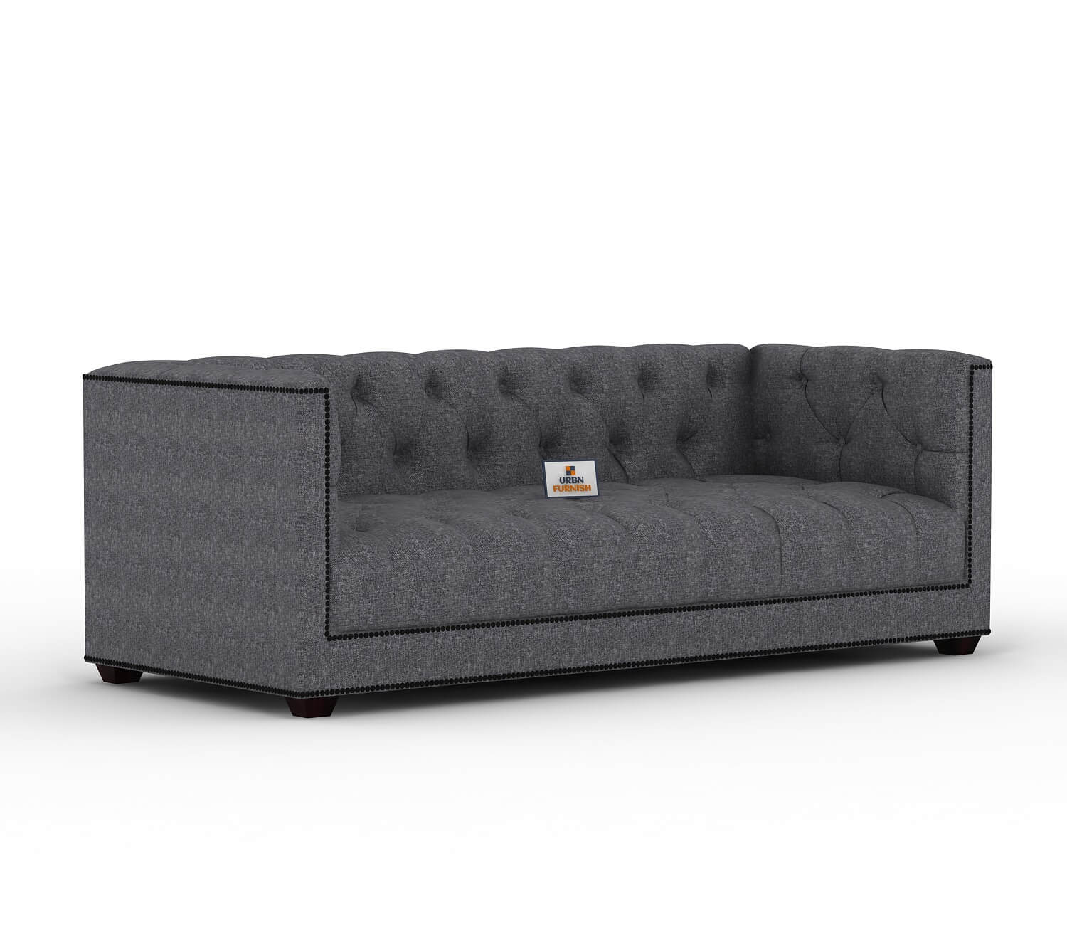 Ollie Fabric 3 Seater Sofa - Urbnfurnish