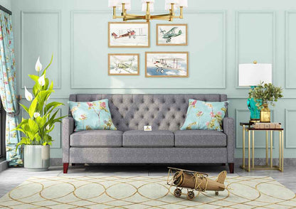 Dakota Fabric 3 Seater Sofa - Urbnfurnish