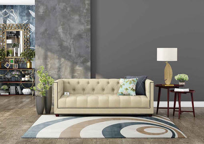 Ollie Fabric 3 Seater Sofa - Urbnfurnish