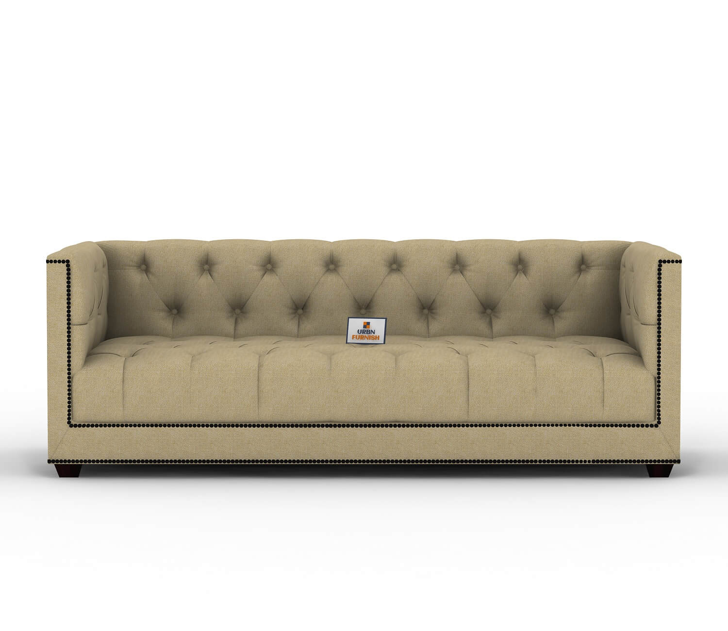 Ollie Fabric 3 Seater Sofa - Urbnfurnish