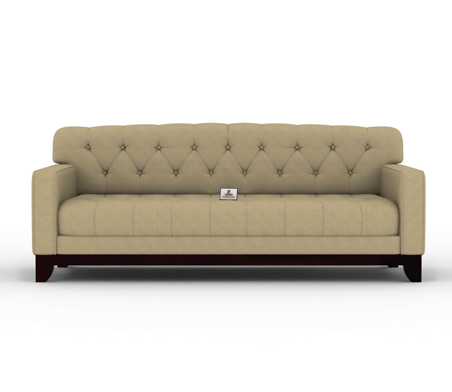 Bells Fabric 3 Seater Sofa - Urbnfurnish