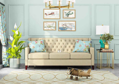 Dakota Fabric 3 Seater Sofa - Urbnfurnish